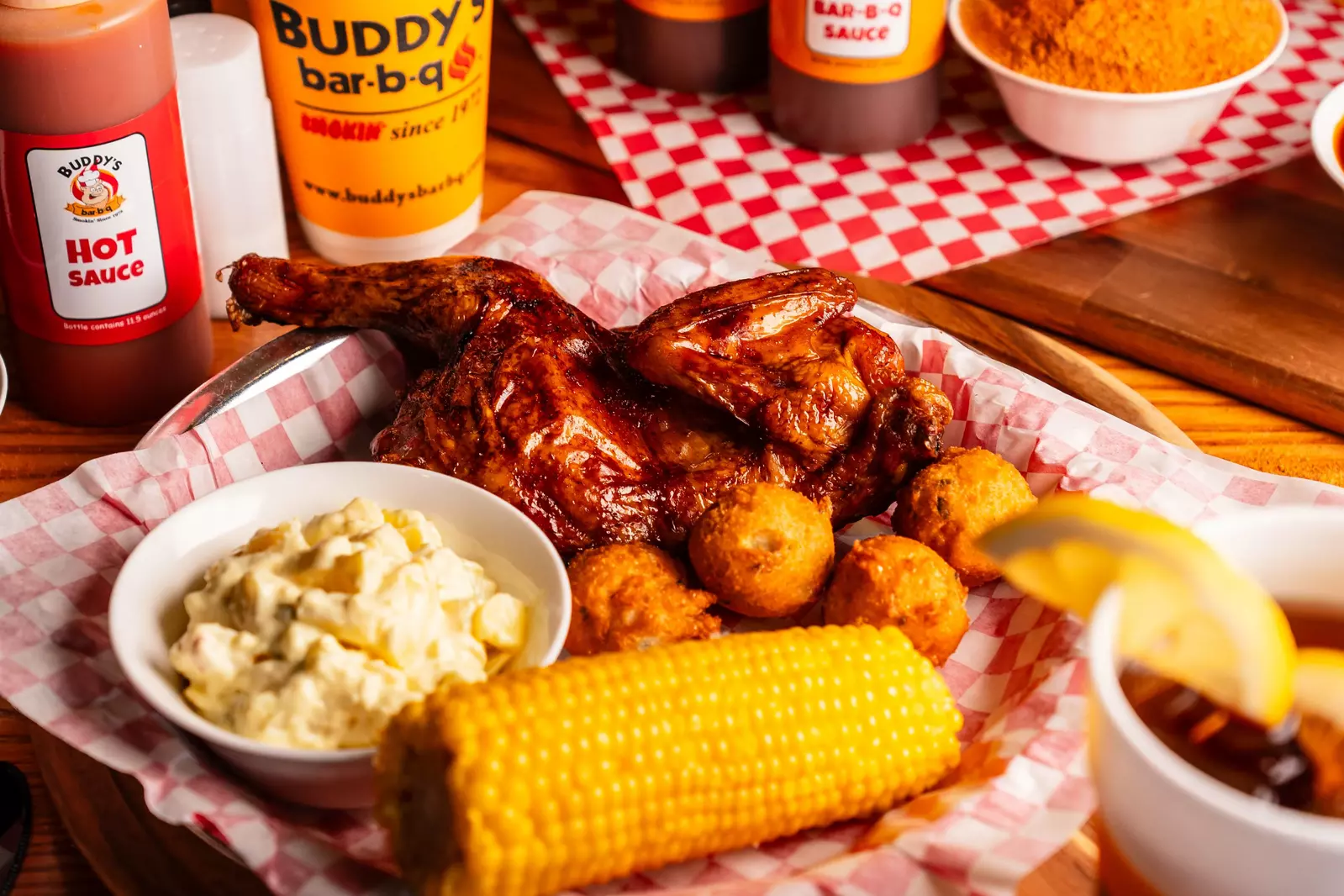 bbq half chicken meal